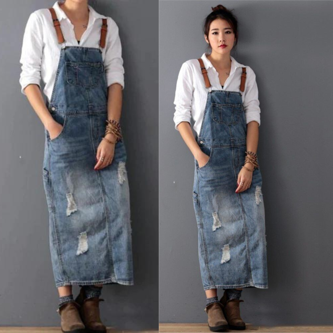 Valenzora | Stylish vintage denim dress