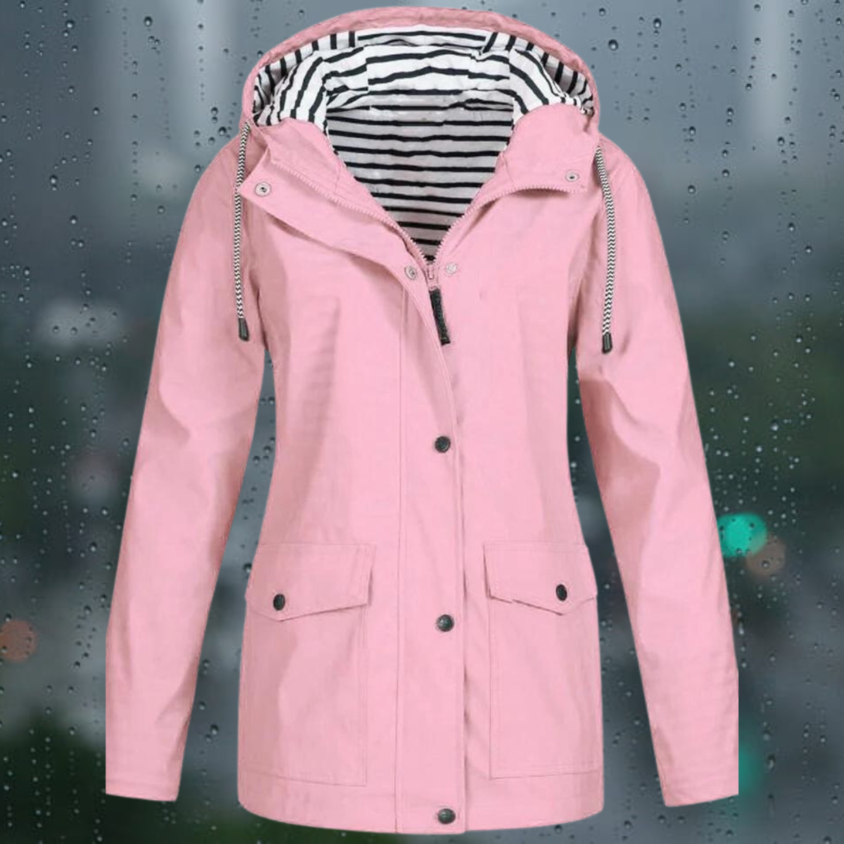 Valenzora | Lässige winddichte Regenjacke für Damen