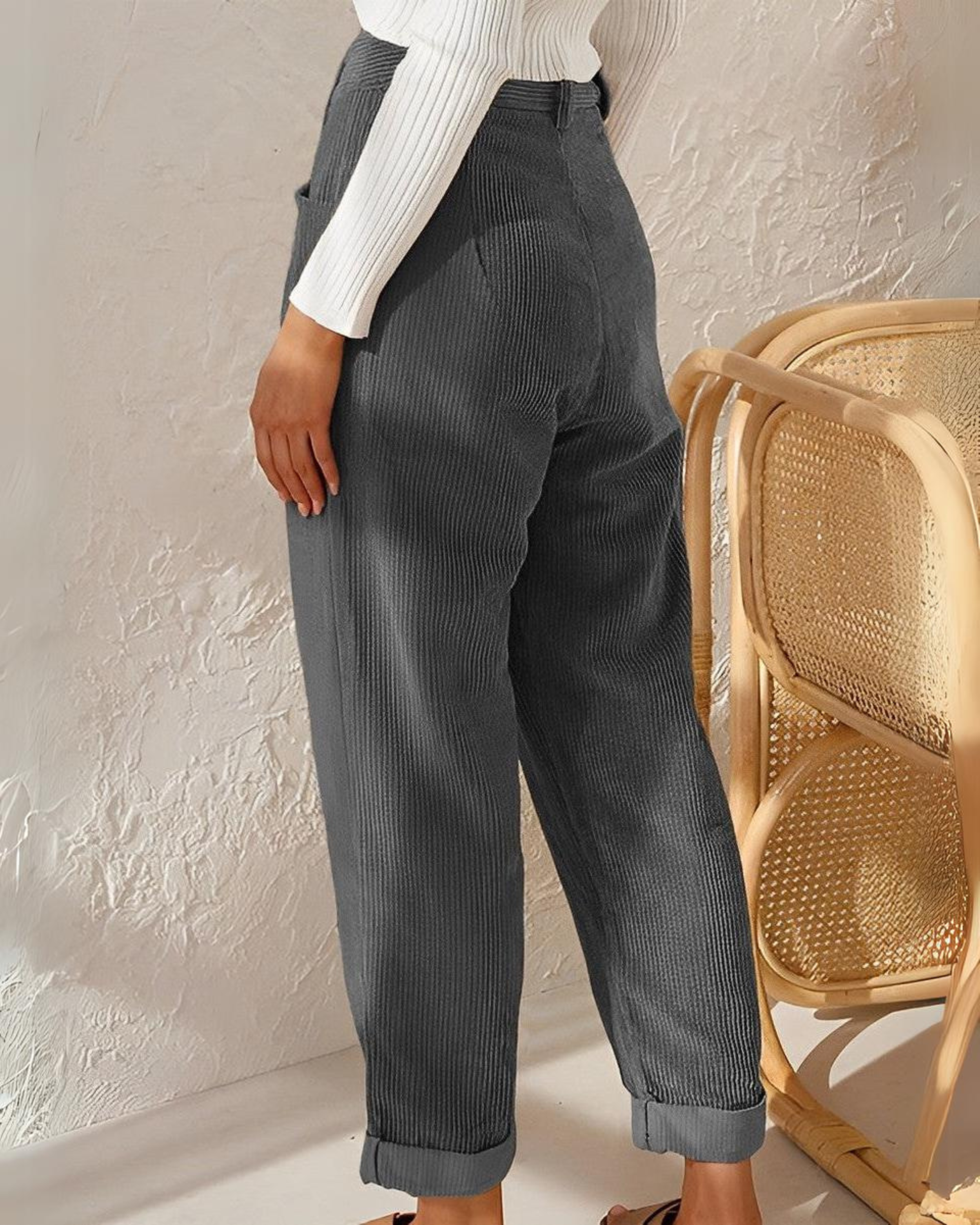 Stylische Cordhose