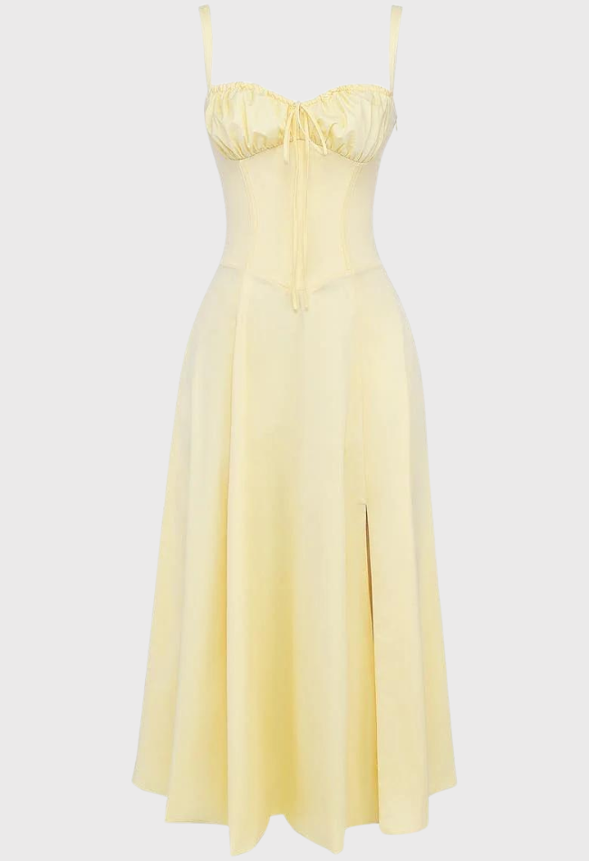 Carmea™ Floral Bustier Dress with Waist Shaping