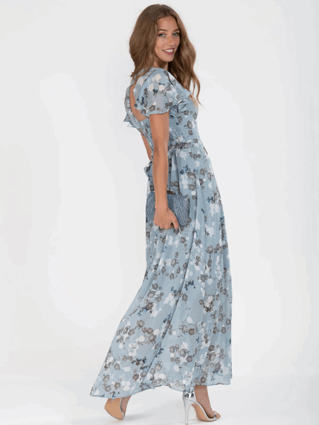 Dress with floral pattern