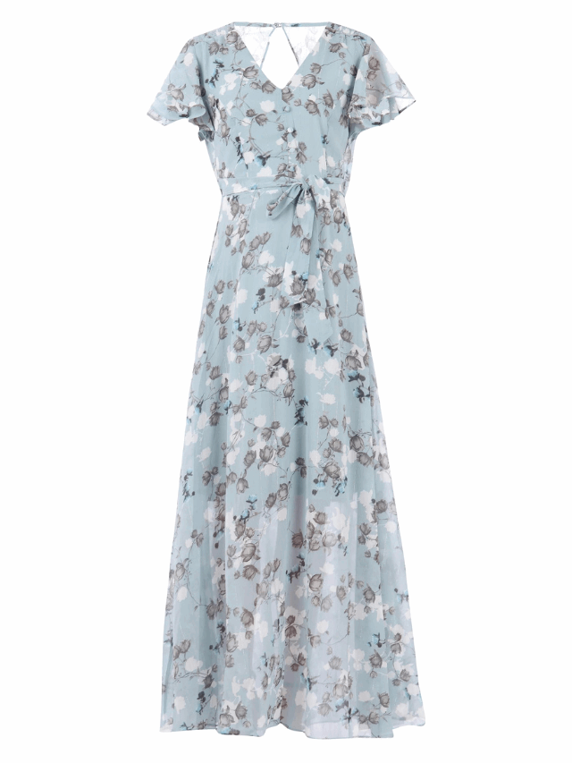 Dress with floral pattern