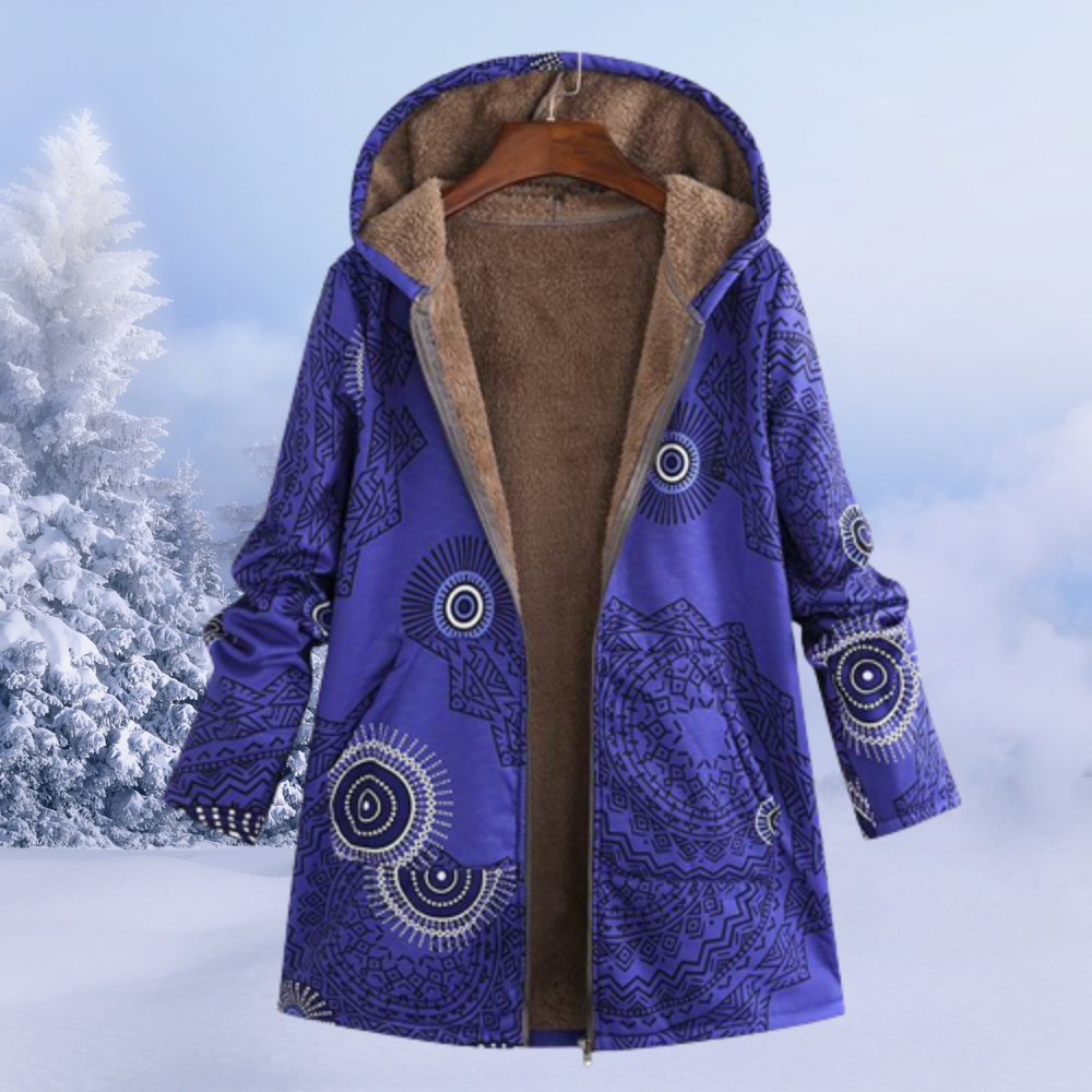 Valenzora | Warm winter jacket with fur lining for women