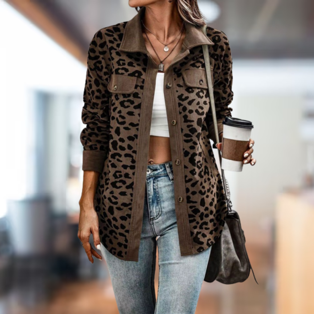 The most comfortable leopard print winter jacket