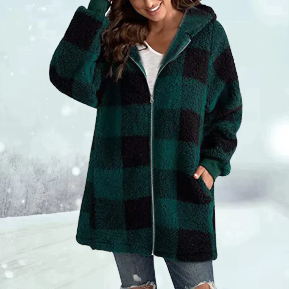 Karierter Winterjacke