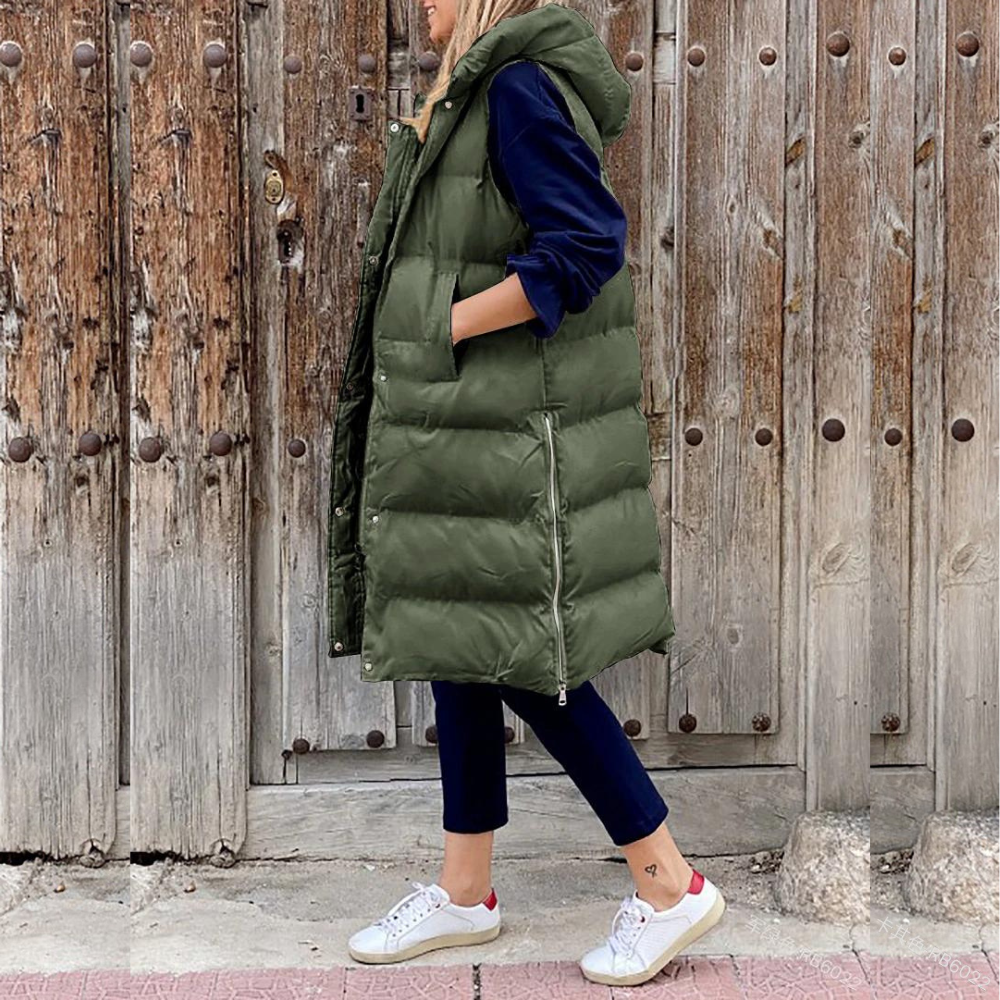 Sleeveless warm jacket
