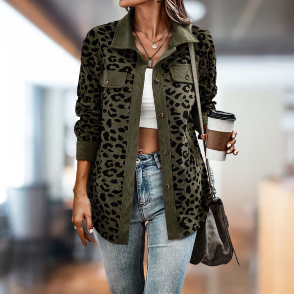The most comfortable leopard print winter jacket