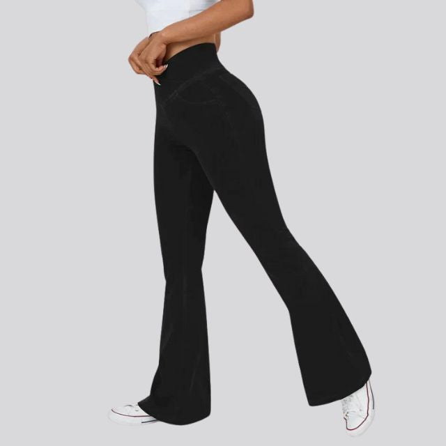 Valenzora | High-waisted flare leggings