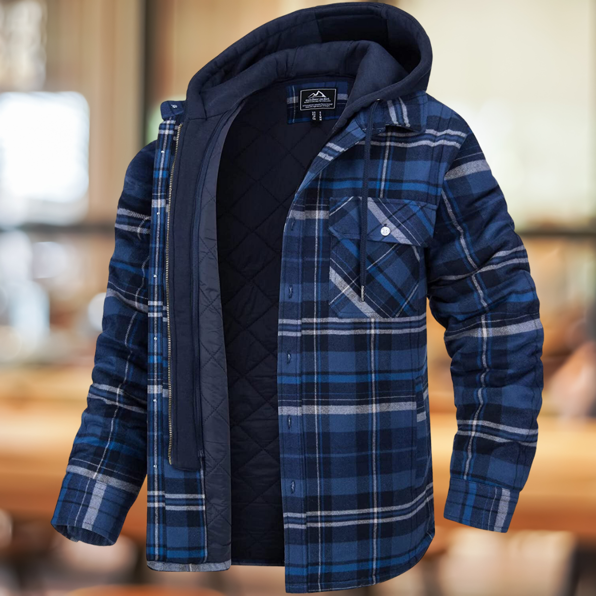 The new cozy plaid sweater
