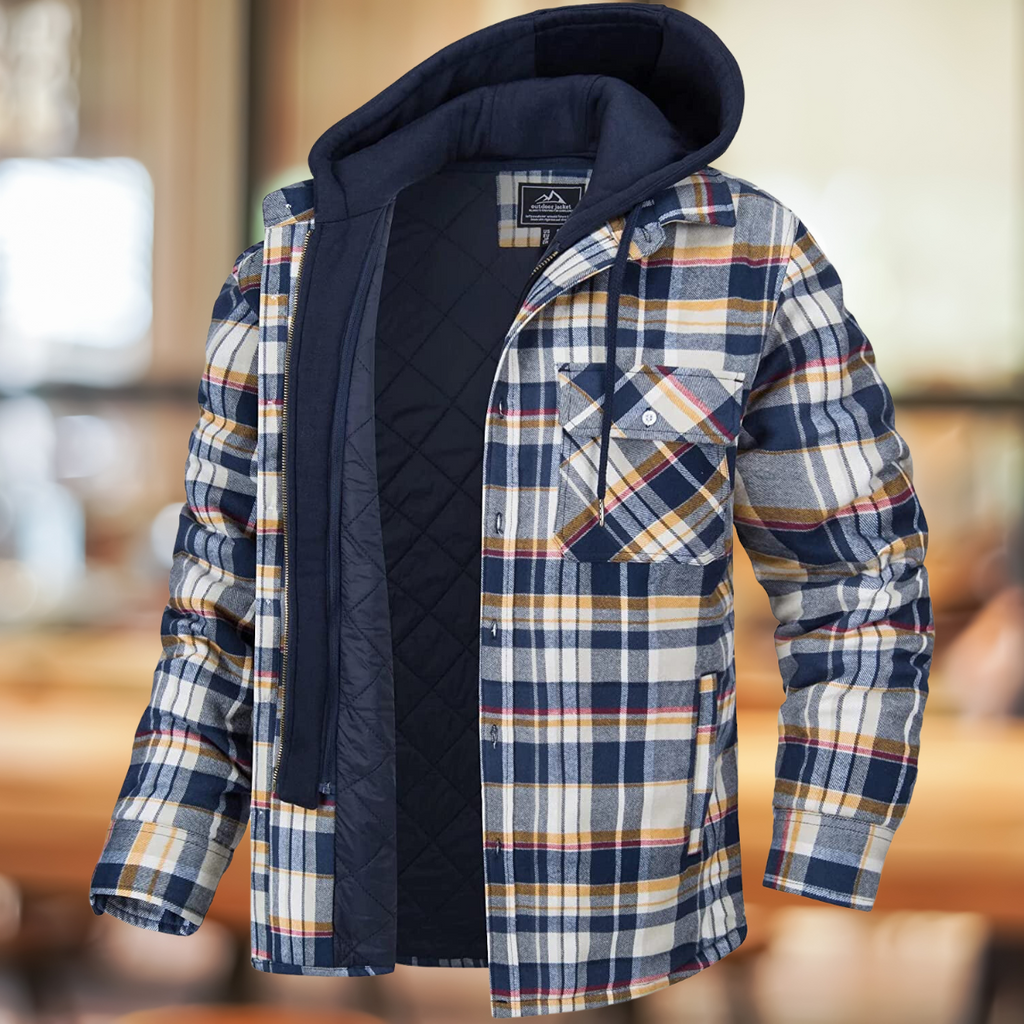 The new cozy plaid sweater