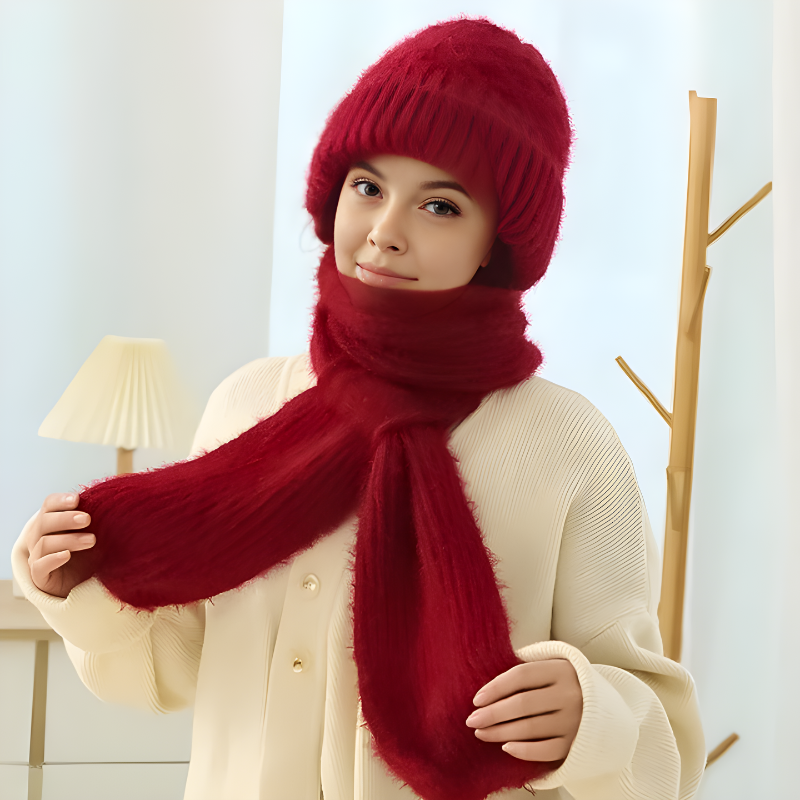 Valenzora | Hat and scarf set - warm women's winter accessories