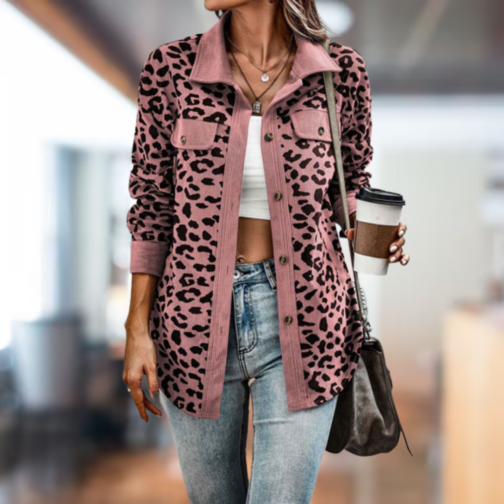 The most comfortable leopard print winter jacket