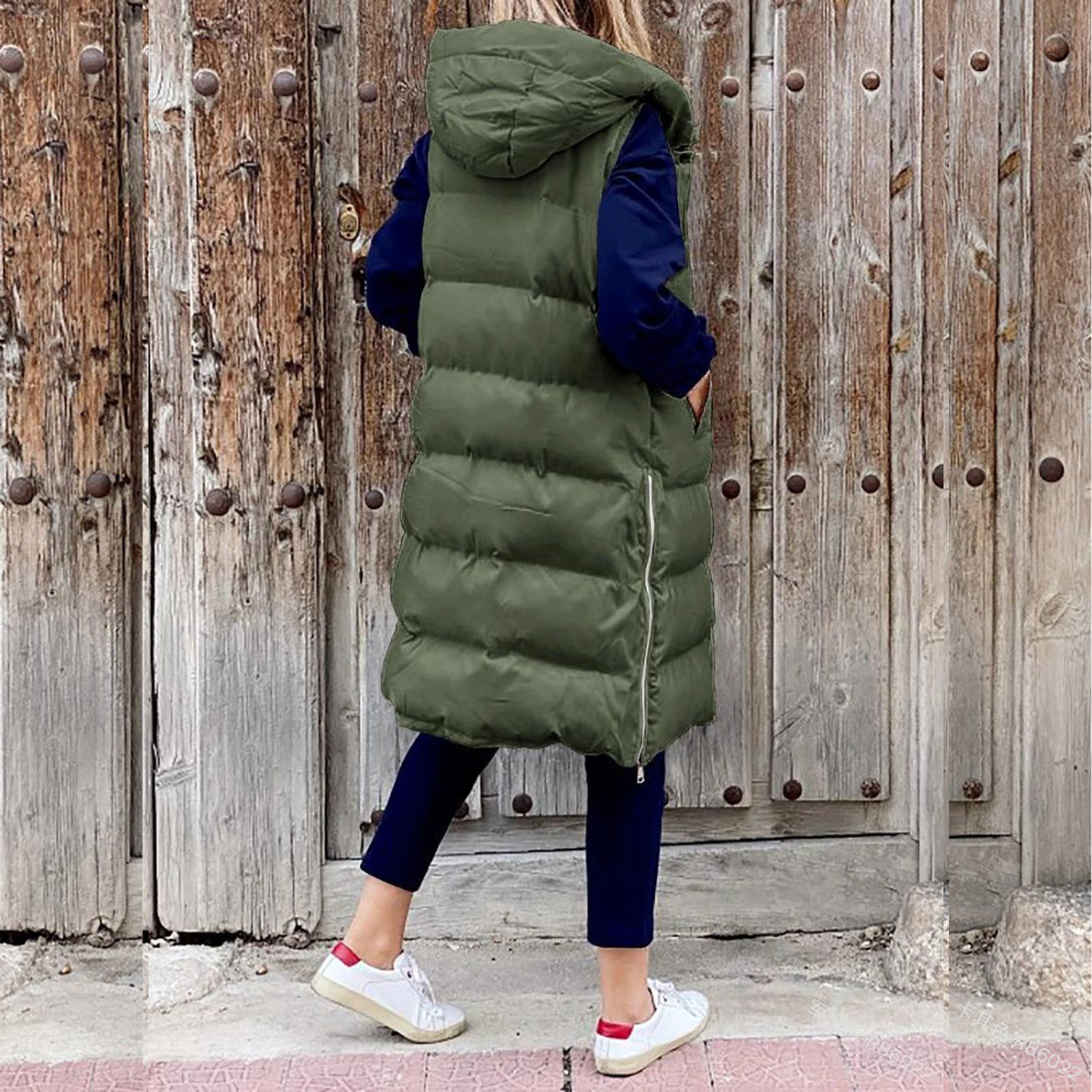 Sleeveless warm jacket