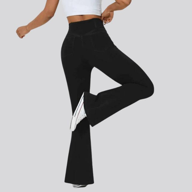 Valenzora | High-waisted flare leggings