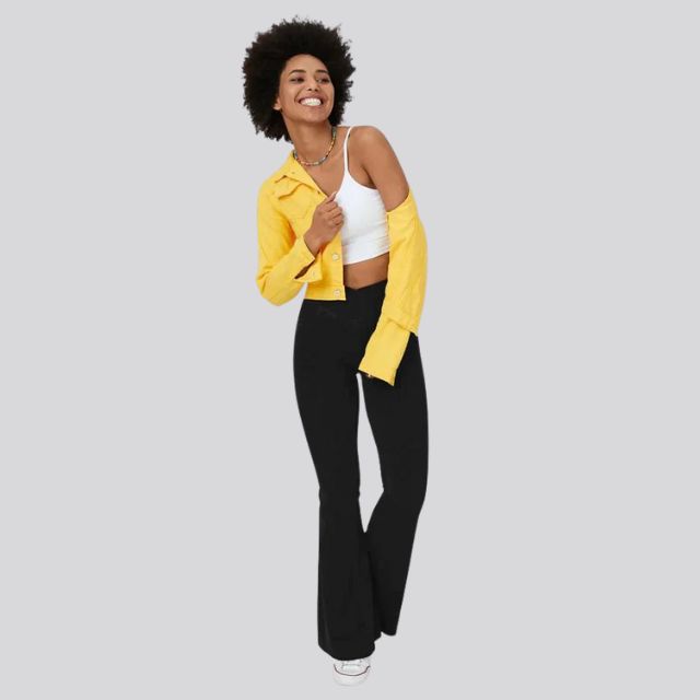Valenzora | High-waisted flare leggings