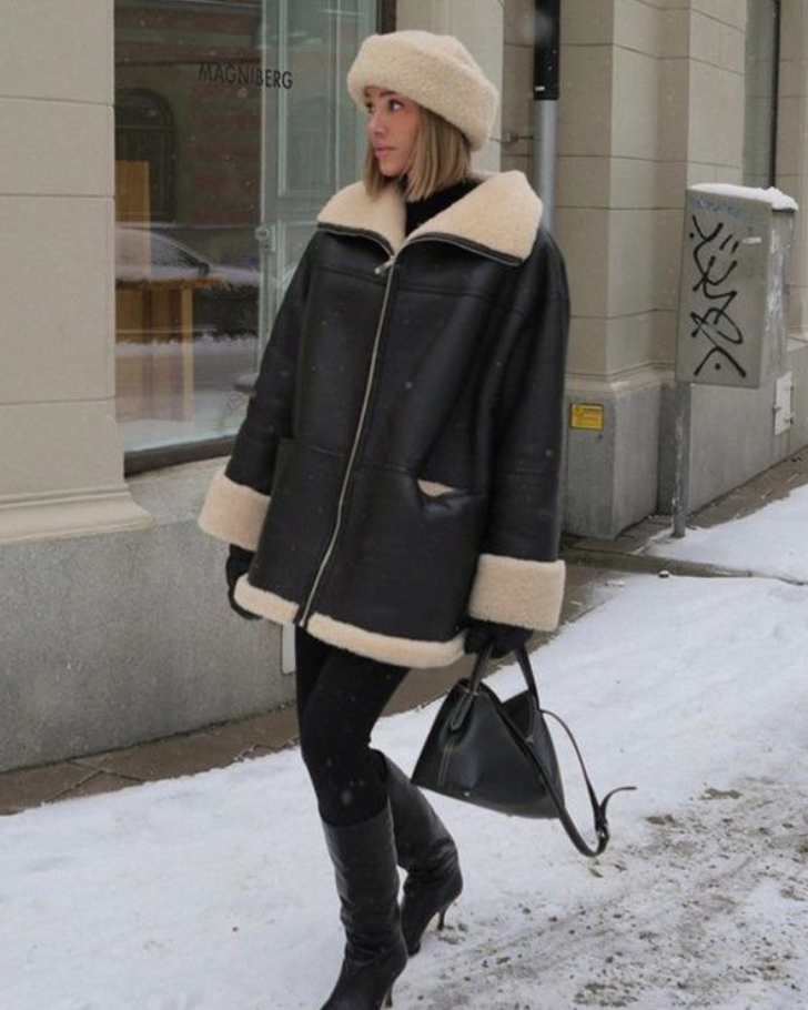 Valenzora - Fashionable leather jacket