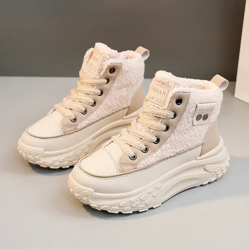 Valenzora | Wasserdichte Plüsch-Stiefeletten