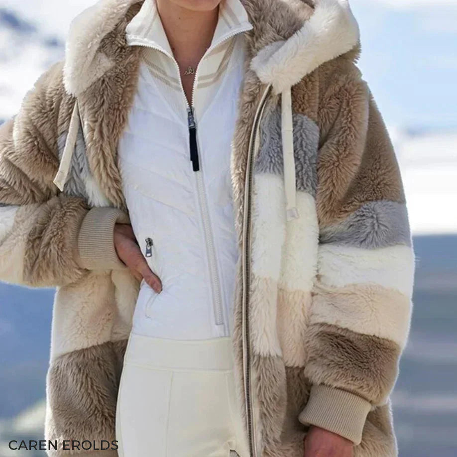 2026 Cozy tweed hooded jacket with plush wool lining