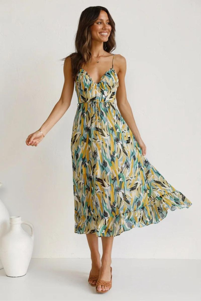 Valenzora | Colorful midi dress