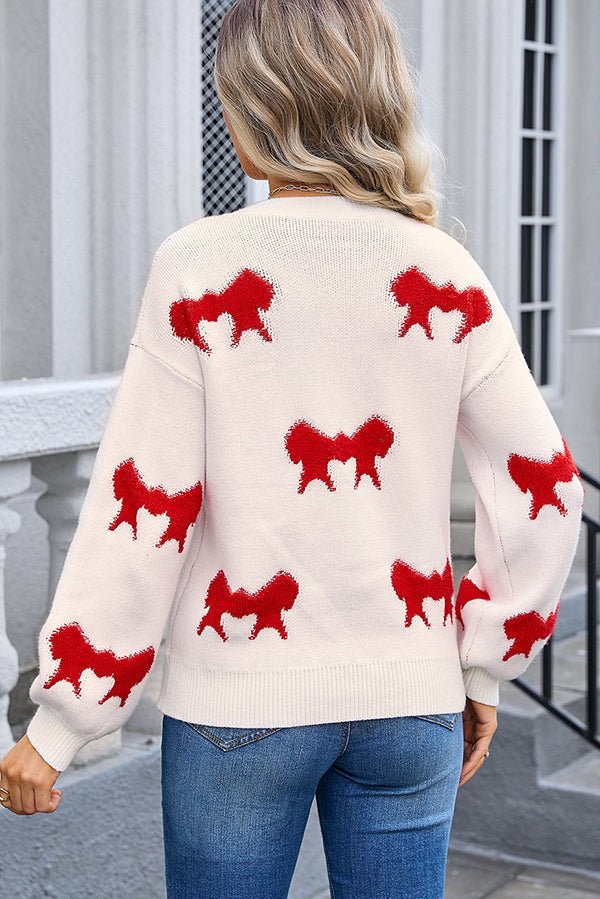 Valenzora | Rosa gemusterter Pullover