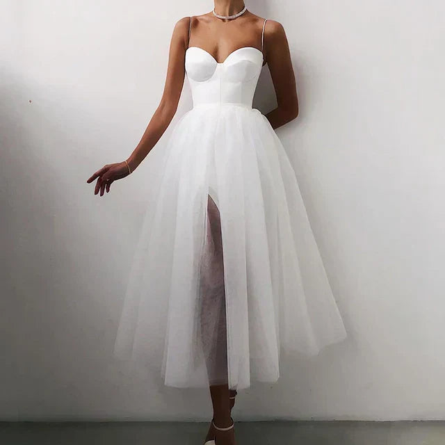 Valenzora | Elegant Tulle Corset Evening Dress for Women