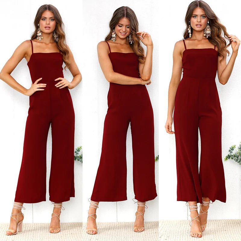 Valenzora - Jumpsuit with spaghetti straps