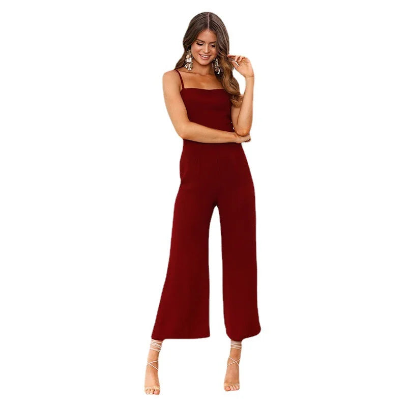 Valenzora - Jumpsuit with spaghetti straps