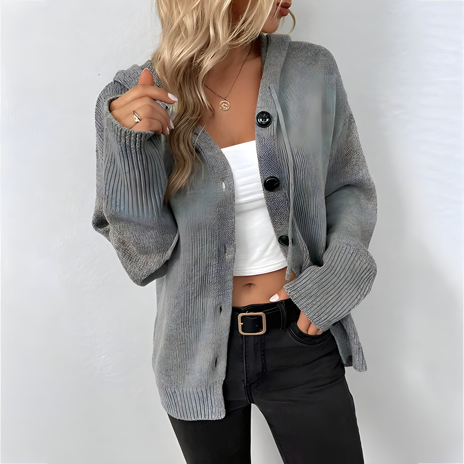 Valenzora Cardigan | Eleganter, bequemer Cardigan mit Kapuze