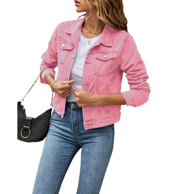 Valenzora | Casual denim-look jacket for women