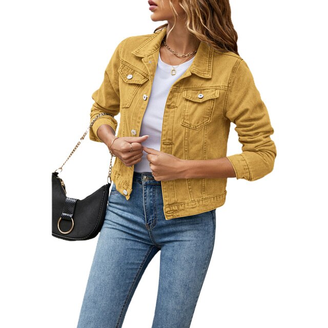 Valenzora | Casual denim-look jacket for women