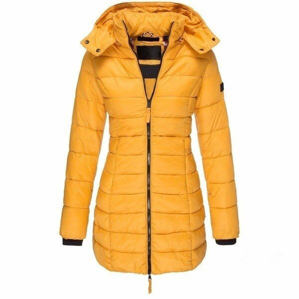 Mid-length slim warm cotton coat suit