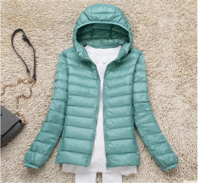 The new ultralight, packable down coats with hood