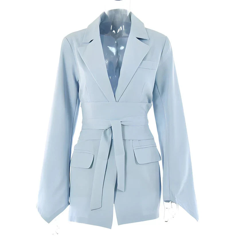 Valenzora | Elegant blazer with belt