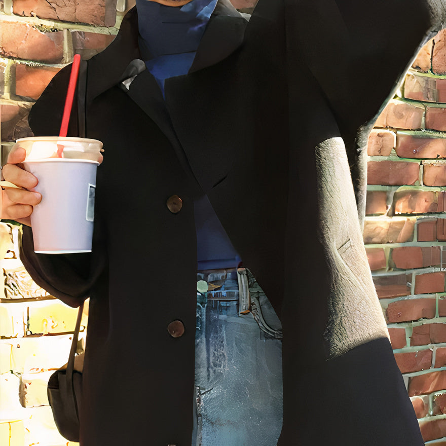 Valenzora | Cashmere Short Trench Coat for Women