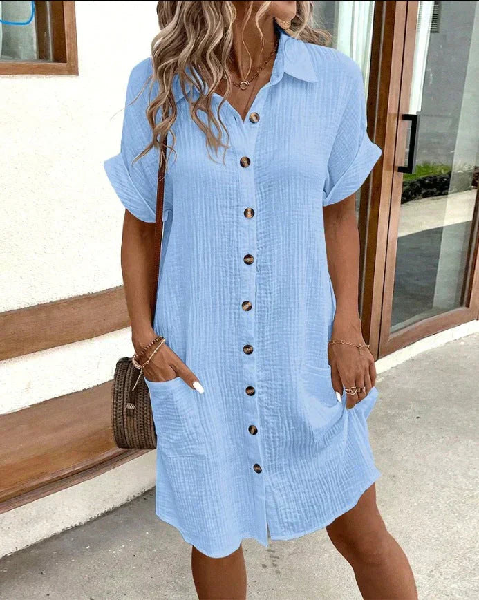Plus size shirt dress