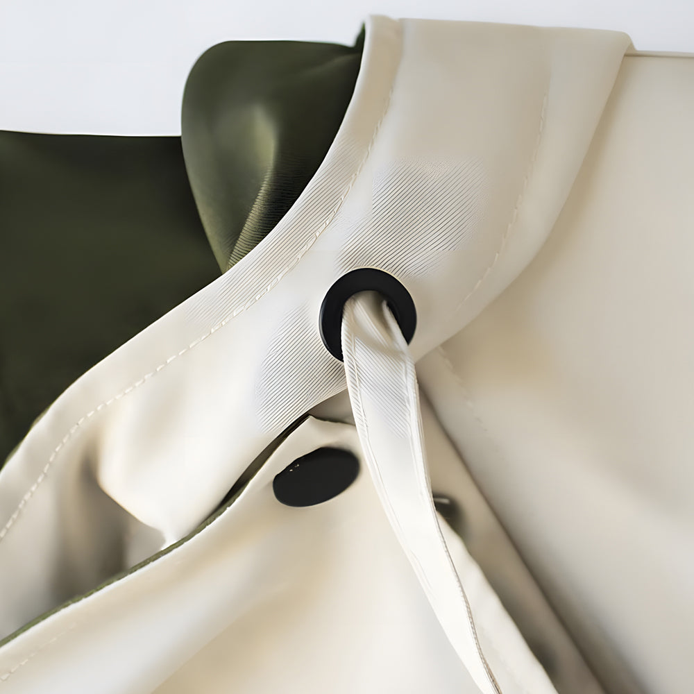 Valenzora | Mid-length, fitted women's windbreaker with hood and zipper