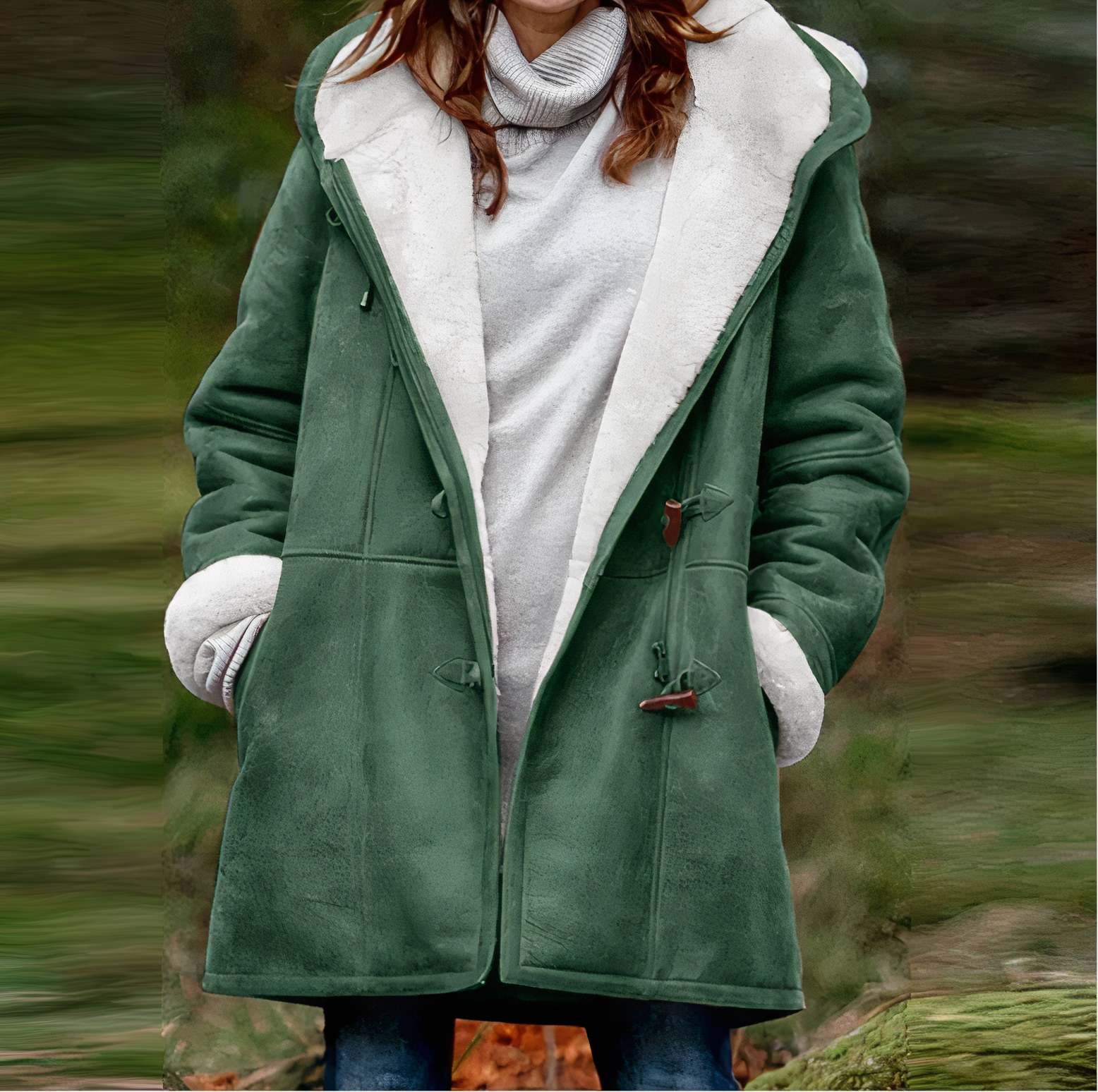 Valenzora - Winter velour coat
