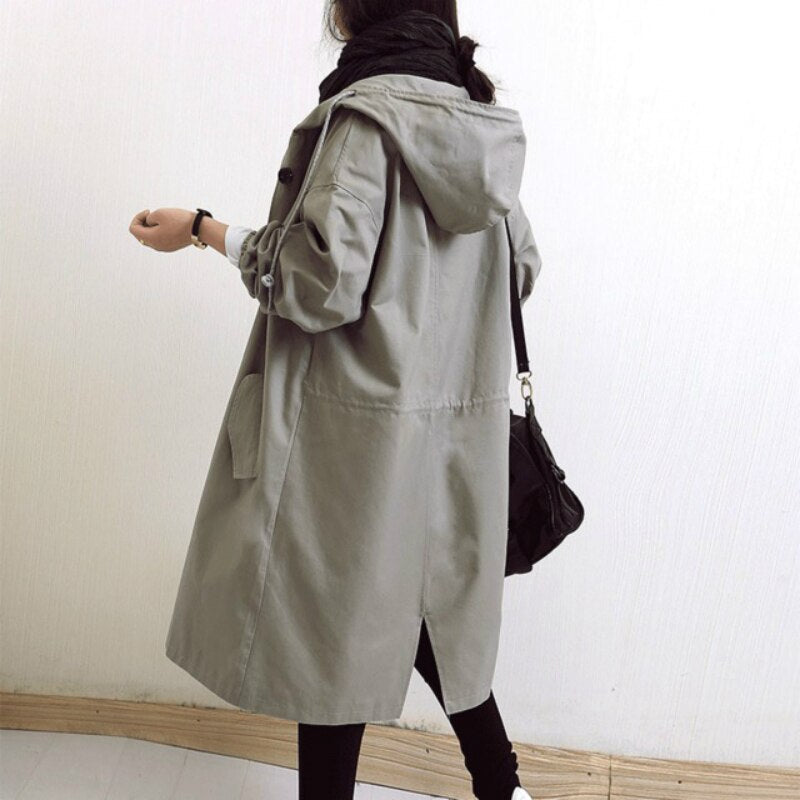 Valenzora | Fashionable long trench coat for women, season 2023