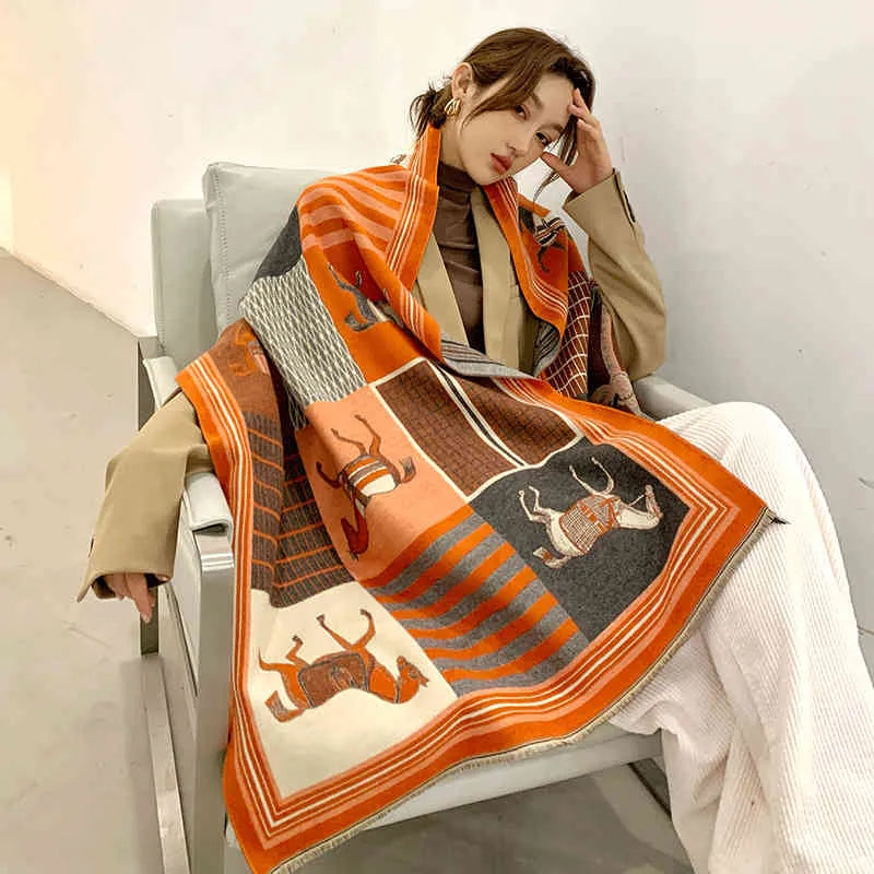 Valenzora | Scarf - elegant women's oversized wrap