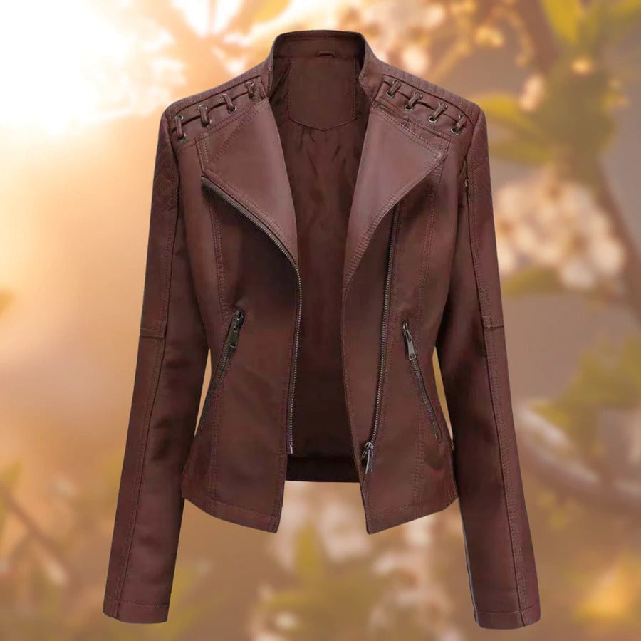 Women's leather jacket
