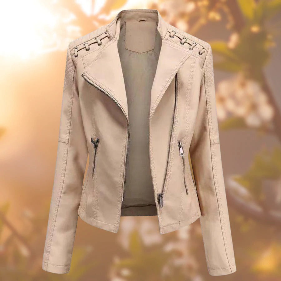 Women's leather jacket