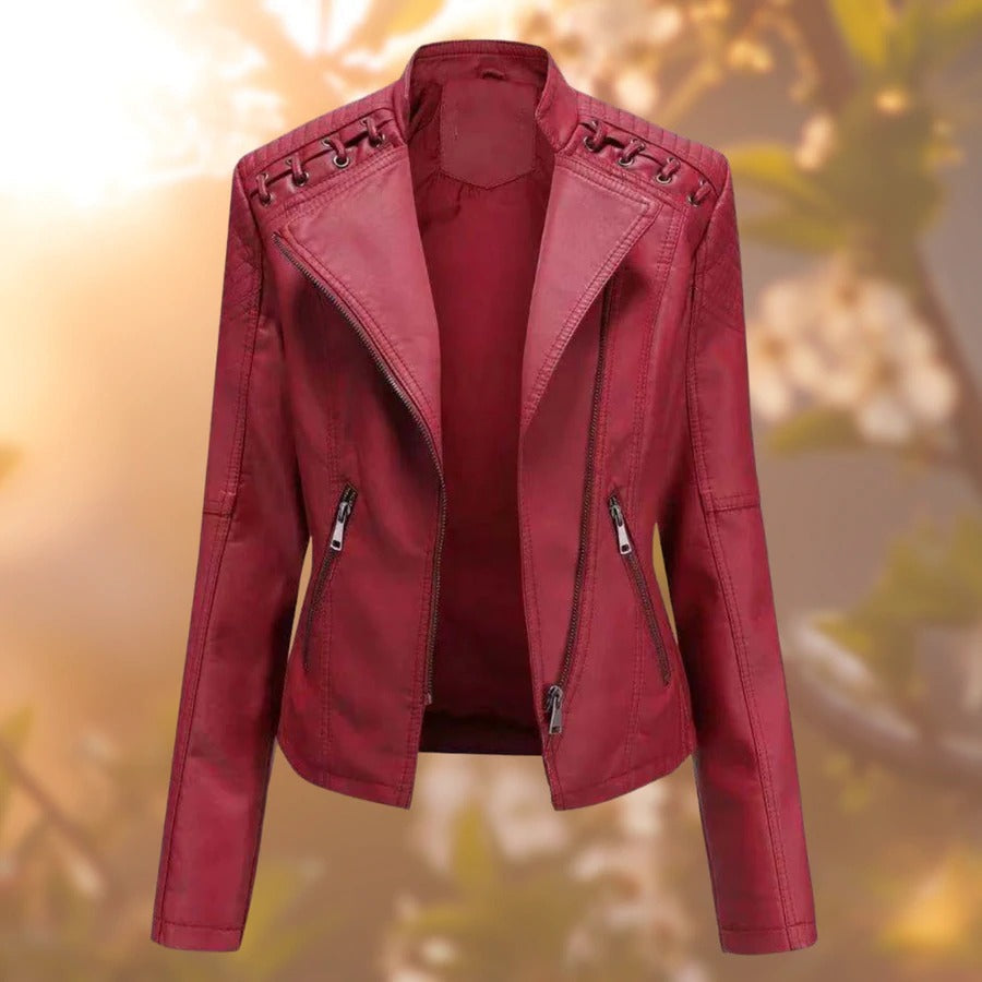 Women's leather jacket