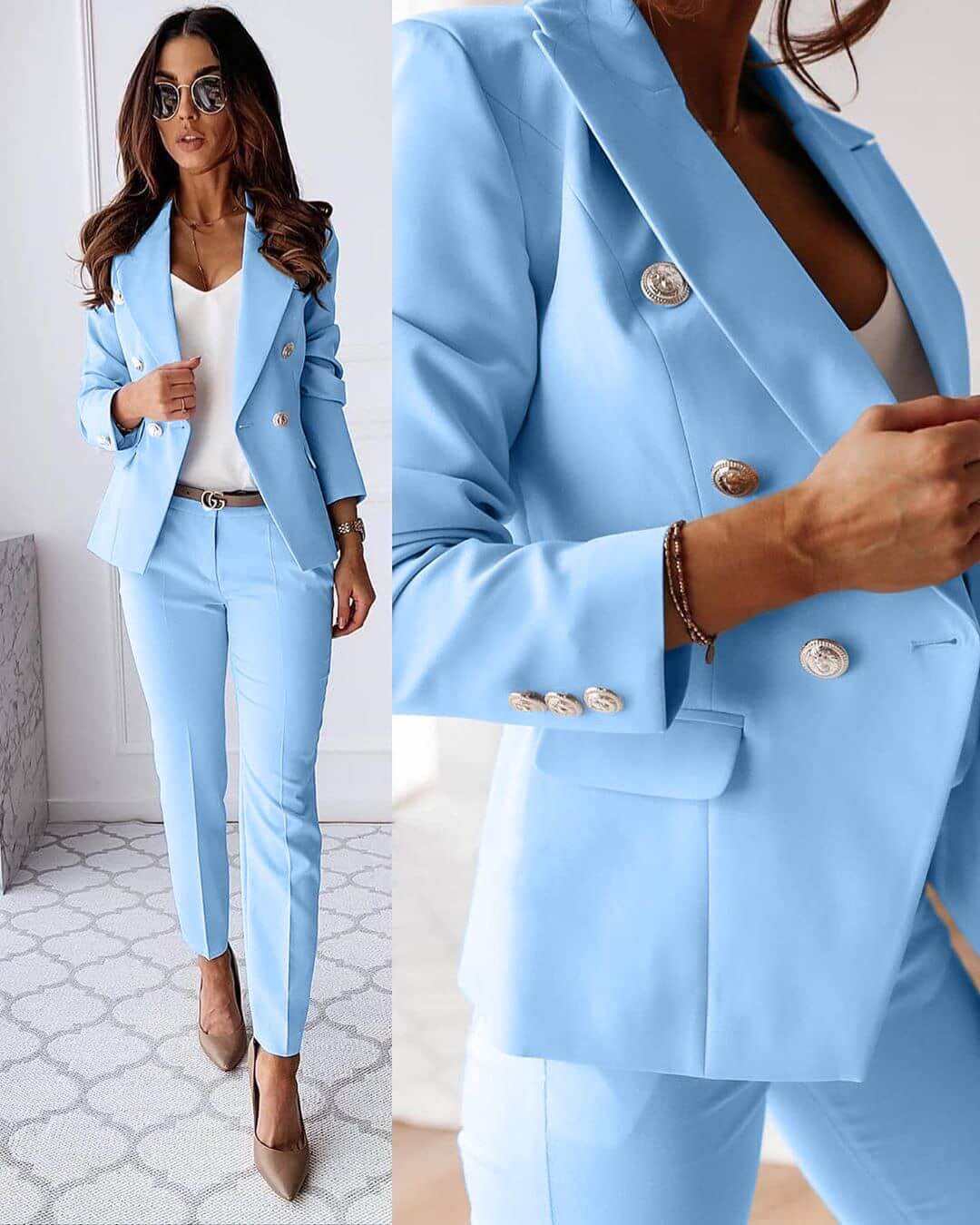Valenzora | Elegant trouser suit with jacket & trousers