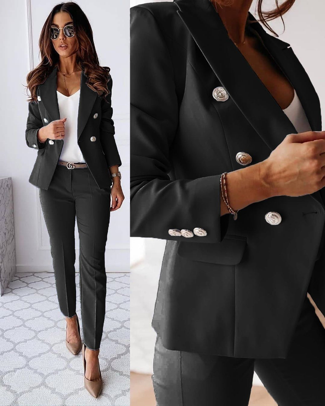 Valenzora | Elegant trouser suit with jacket & trousers