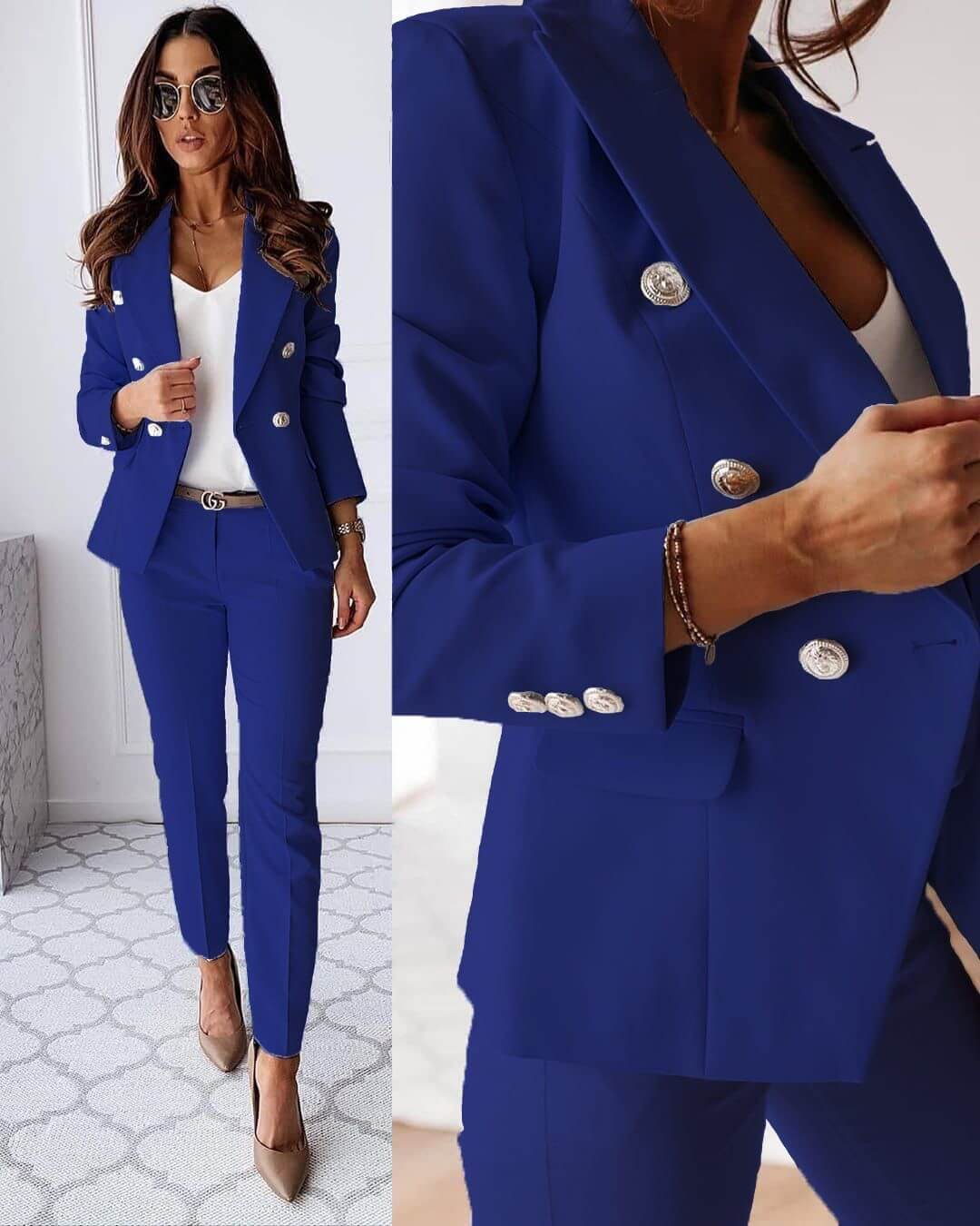 Valenzora | Elegant trouser suit with jacket & trousers