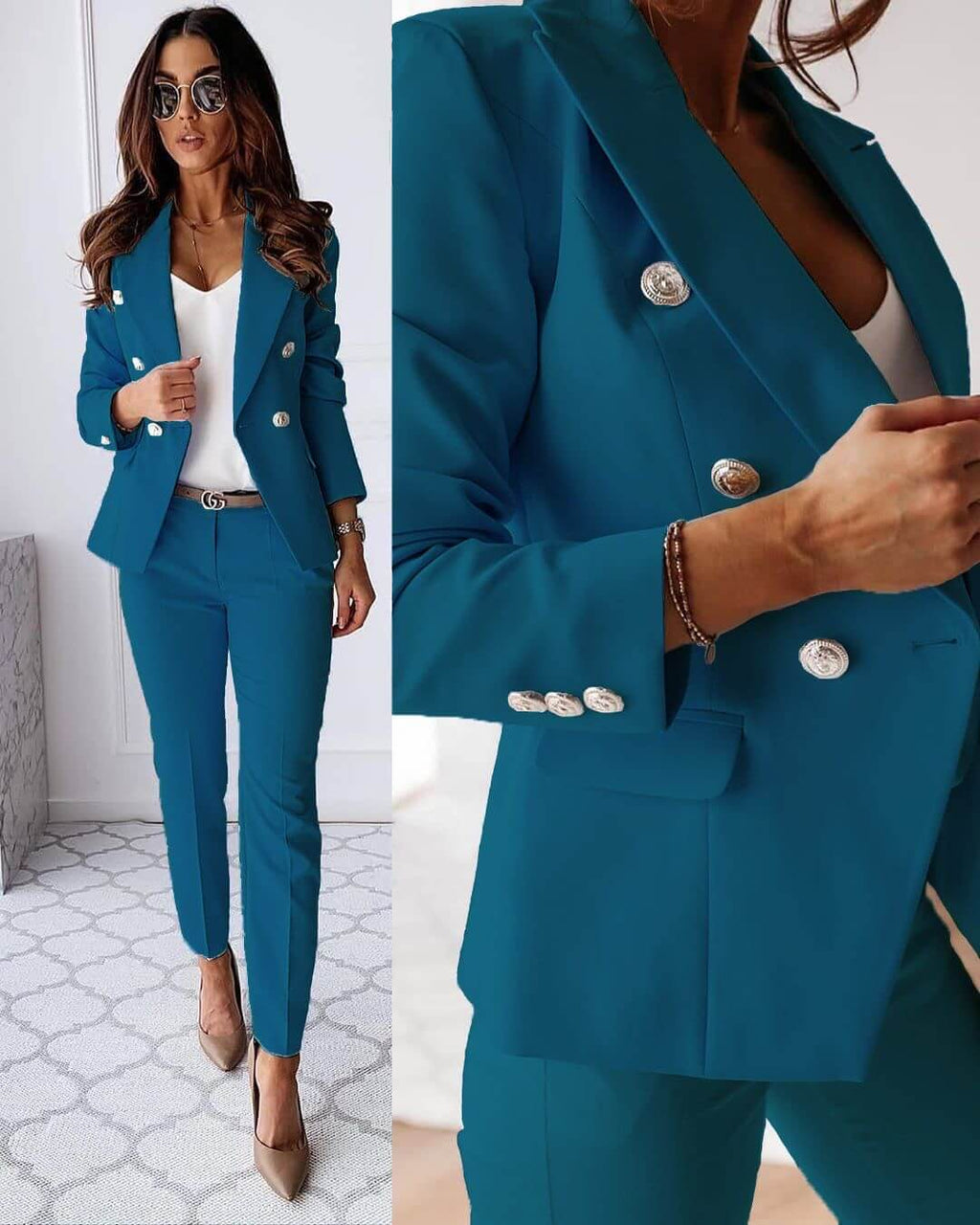 Valenzora | Elegant trouser suit with jacket & trousers