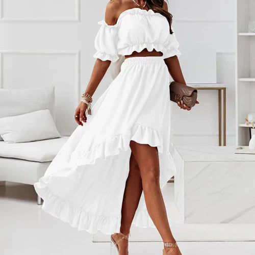 Valenzora | Elegant ruffled dress set