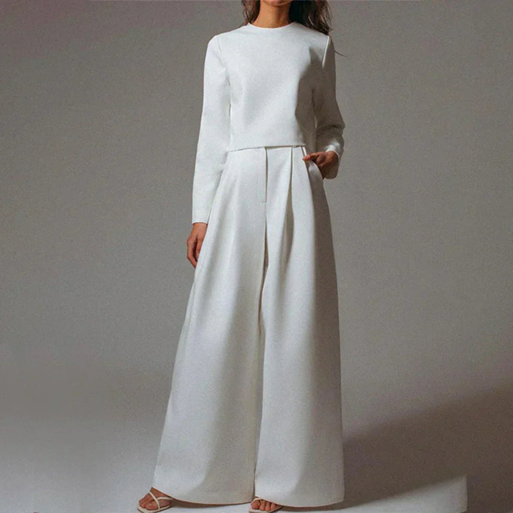 Valenzora | Elegant Two-Piece Palazzo Set
