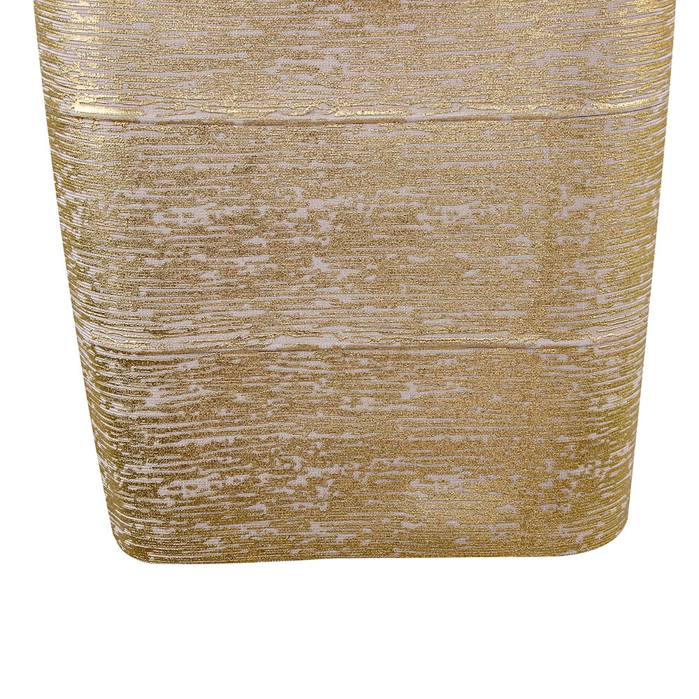 Valenzora | Glitter & Gold Pencil Skirt