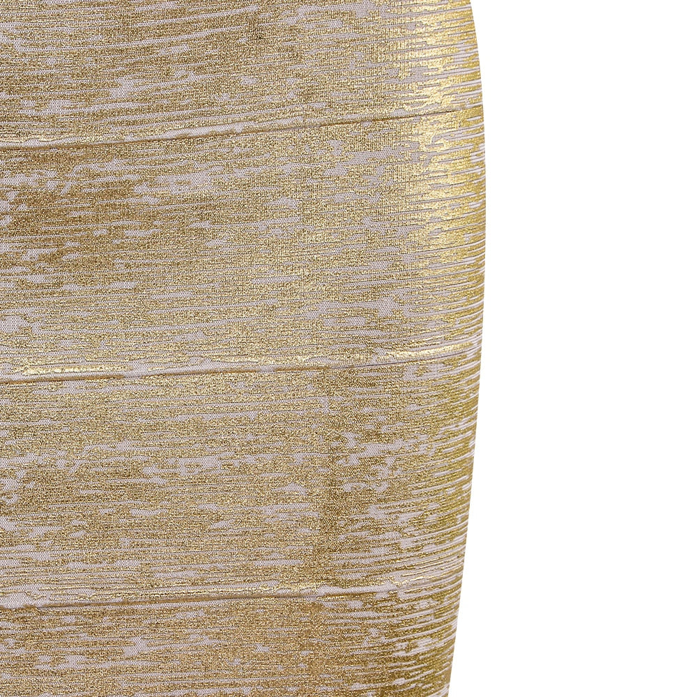 Valenzora | Glitter & Gold Pencil Skirt